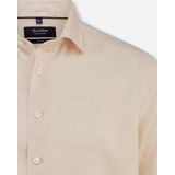 OLYMP SIGNATURE Overhemd - Beige - Linnen - Tailored Fit