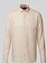 OLYMP SIGNATURE Overhemd - Beige - Linnen - Tailored Fit