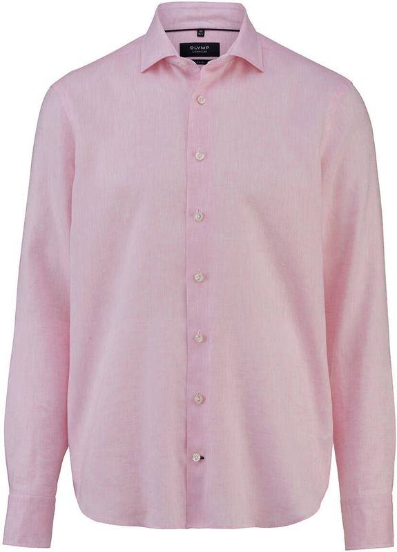 OLYMP SIGNATURE Casual Overhemd, tailored fit, Kent, Roze