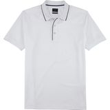 OLYMP - Polo - Wit - Tricot - Licht Getailleerd