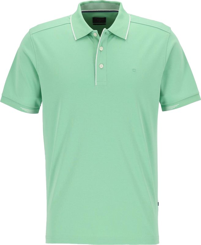 OLYMP - Polo Casual - Groen - Modern Fit - Korte Mouwen