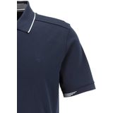 OLYMP - Casual T-shirt - Marine Blauw - Jersey - Korte Mouwen