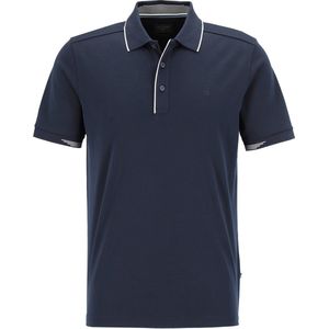 OLYMP - Casual T-shirt - Marine Blauw - Jersey - Korte Mouwen