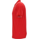 OLYMP - Casual Jersey - Poloshirt - Rood - Korte Knoopsluiting