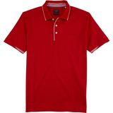 OLYMP - Casual Jersey - Poloshirt - Rood - Korte Knoopsluiting
