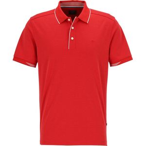 OLYMP - Casual Jersey - Poloshirt - Rood - Korte Knoopsluiting