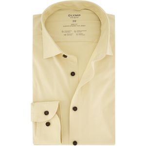 Olymp - Level 5 - Overhemd - Lichtgeel - Katoenmix - Extra Slim Fit