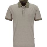 OLYMP - Casual Poloshirt - Blauw - Piquékatoen - Modern Fit