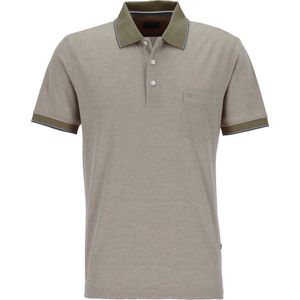 OLYMP - Casual Poloshirt - Blauw - Piquékatoen - Modern Fit
