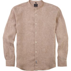 OLYMP - Overhemd - Beige - Poplin - Regular Fit