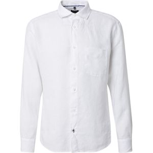 OLYMP Casual regular fit overhemd, popeline, wit