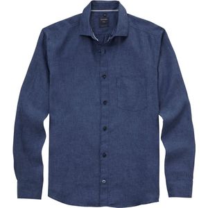 OLYMP - Overhemd - Royal Blauw - Poplin - Regular Fit