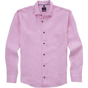 OLYMP - Casual Regular Fit - Overhemd - Lichtroze - Popeline