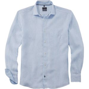 OLYMP - Heren Overhemd - Lichtblauw - Poplin - Regular Fit