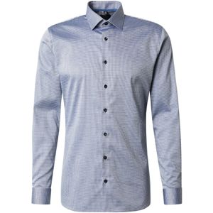OLYMP - No. 6 - Overhemd - Blauw - Katoen - Slim Fit
