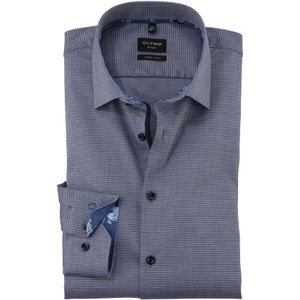 OLYMP - No. 6 - Overhemd - Blauw - Katoen - Slim Fit