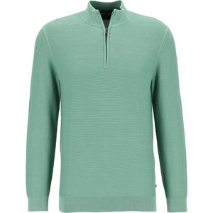 OLYMP - Modern Fit - Schipperstrui - Smaragd Groen - Katoen - Korte Rits