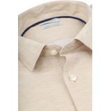 OLYMP - Level 5 - Body Fit Overhemd - Beige - Strijkvriendelijk