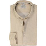 OLYMP - Level 5 - Body Fit Overhemd - Beige - Strijkvriendelijk