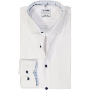 OLYMP - Overhemd - Wit - Twill - Body Fit