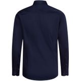 OLYMP - Heren Overhemd - Donkerblauw - Satijnbinding - Body Fit