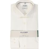 OLYMP - Heren Overhemd - Lichtbeige - Satijnbinding - Body Fit