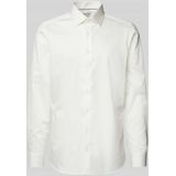 OLYMP - Heren Overhemd - Lichtbeige - Satijnbinding - Body Fit