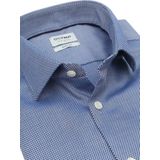 OLYMP - Level - Overhemd - Royal Blauw - Structuurweving - Body Fit