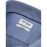 OLYMP - Level - Overhemd - Royal Blauw - Structuurweving - Body Fit