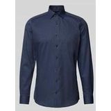 OLYMP Level Five - Overhemd - Katoen - Blauw - Comfort-Stretch