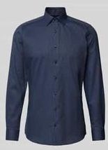 OLYMP Level Five - Overhemd - Katoen - Blauw - Comfort-Stretch