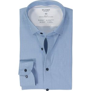 OLYMP - Multicolor Fantasie Overhemd - Katoen/Elastaan - Kent Kraag - Lange Mouwen
