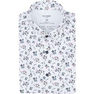 OLYMP - Luxor Overhemd 24/Seven - Wit - Katoen en Stretch