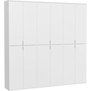 ProjektX kledingkast 12 deuren wit.