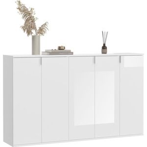 Garderobenkombination  ¦ weiß ¦ Maße (cm): B: 152 H: 99 T: 34.0 Flur- & Dielenmöbel > Schuhschränke - Sconto