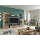 INOSIGN Vitrine »Aalborg, Höhe 118 cm, 1 Glastür, 2 Fächer, 2-farbig, Metallgriffe«, Anrichte, Schrank, Kommode, Midischrank, Wohnmöbel, Wohnzimmer