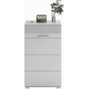INOSIGN Schuhkommode »Malmö, Breite 60 cm, 1 Tür, 5 Fächer, hochwertige MDF Front«, Rillenfräsung, Anrichte, Schrank, Kommode, Dielenmöbel, Flurmöbel
