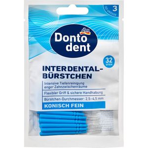 Dontodent ragers blauw 0,6 mm ISO 3, 32 St