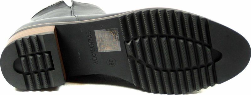 Everybody - Enkellaarzen - Zwart - Leer