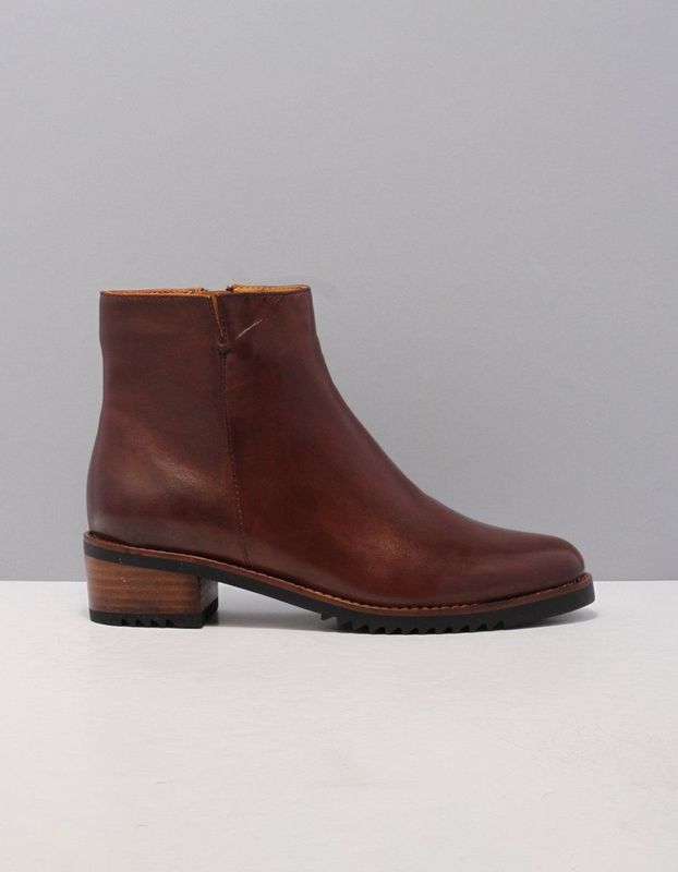 Everybody - 11654U3254 - Enkellaarzen - Cognac - Leer