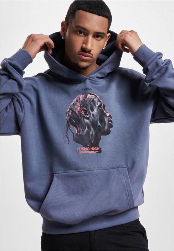Mister Tee - Flying High Heavy Oversize Hoodie trui - Blauw