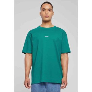 Merchcode - Love Heavy Oversized Heren T-shirt Groen