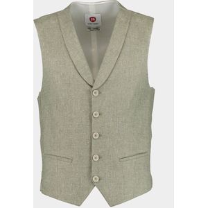 Club of Gents Gilet Mix & Match Groen - Slim Fit Design