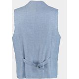 Club of Gents - CG Paddy - Gilet - Blauw - Mix & Match - Linnen/lyocell