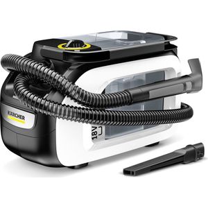 Kärcher SE 3-18 Compact Tapijtreiniger - Sproei-extractie - 18 V accu-aangedreven - Excl. accu en lader - Bekledingszuigmond - Wit