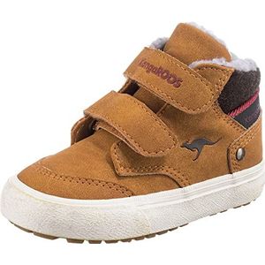 KangaROOS Kavu Primo V Sneakers voor kinderen, uniseks, Tan Yellow Rouge, 21 EU