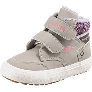 KangaROOS Uniseks K-hoed pantoffels voor kinderen, Vapor Grey Dusty Rose, 30 EU