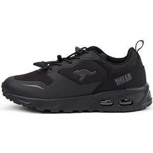 KangaROOS KX-Raptor Low Sneaker, Jet Black/Mono, 33 EU