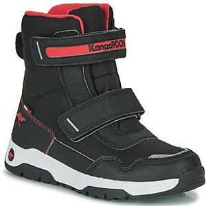 KangaROOS K-mj Sharp V RTX Trekking- en wandellaarzen voor kinderen, uniseks, Jet Black Fiery Red, 32 EU