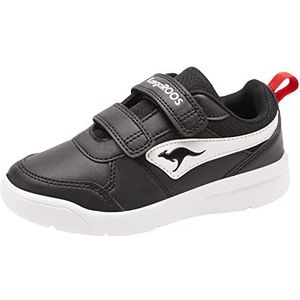 KangaROOS Unisex K-ICO V Sneakers voor kinderen, Jet Black White, 34 EU